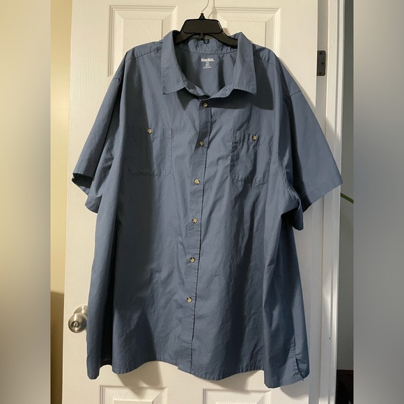 King Size Short Sleeve Button Down shirt - Picture 2 of 5
